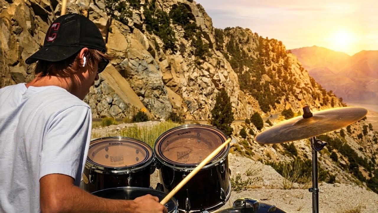 Playing Drums Under the Highest Peak in the US (Freaking Out Cover)